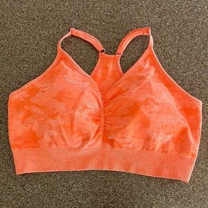 NWOT - Fit Booty Apparel - Orange Camo Sports Bra - L